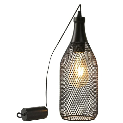 Modern Cordless Wine Bottle Hanging Lamp For Home Decor