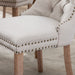 8x Modern Elegant Button-tufted Upholstered Linen Fabric