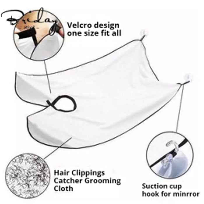 Modern Style Beard Apron Shaving with Suction Cup Set