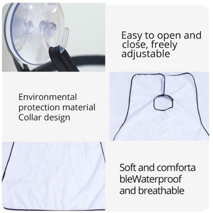 Modern Style Beard Apron Shaving with Suction Cup Set