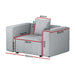 Modular Sofa Chaise Set 1 - seater Grey