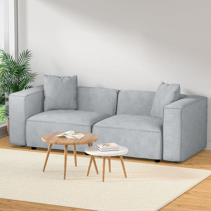 Modular Sofa Chaise Set 2 - seater Grey