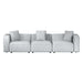 Modular Sofa Chaise Set 3 - seater Grey