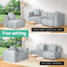 Modular Sofa Chaise Set 3 - seater Grey