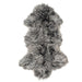 Mongolian Fur Throw - 90cm - Charcoal Snow