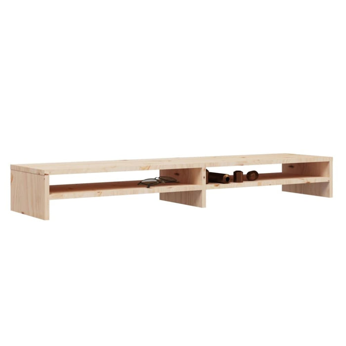 Monitor Stand 100x24x13 Cm Solid Wood Pine Notkok