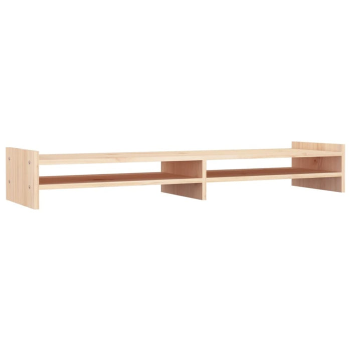 Monitor Stand 100x27x15 Cm Solid Wood Pine Noabxa