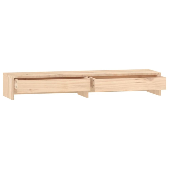 Monitor Stand 100x27x15 Cm Solid Wood Pine Notkpk