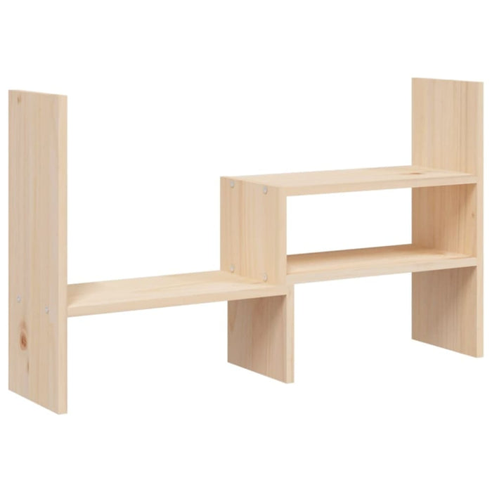 Monitor Stand (39-72)x17x43 Cm Solid Wood Pine Noabbk