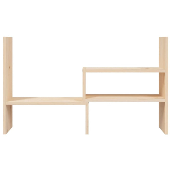 Monitor Stand (39-72)x17x43 Cm Solid Wood Pine Noabbk
