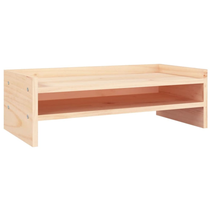 Monitor Stand 50x24x16 Cm Solid Wood Pine Notkna