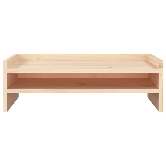 Monitor Stand 50x24x16 Cm Solid Wood Pine Notkna