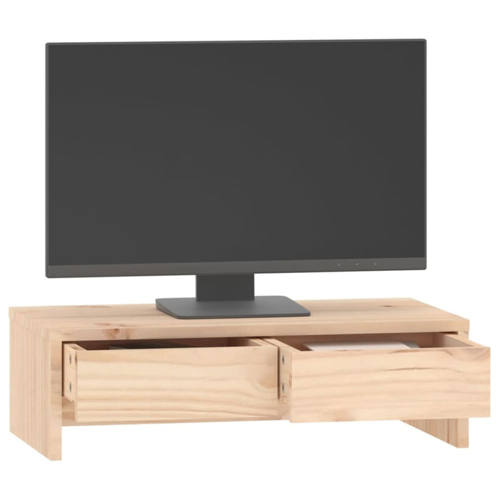 Monitor Stand 50x27x15 Cm Solid Wood Pine Notkpa