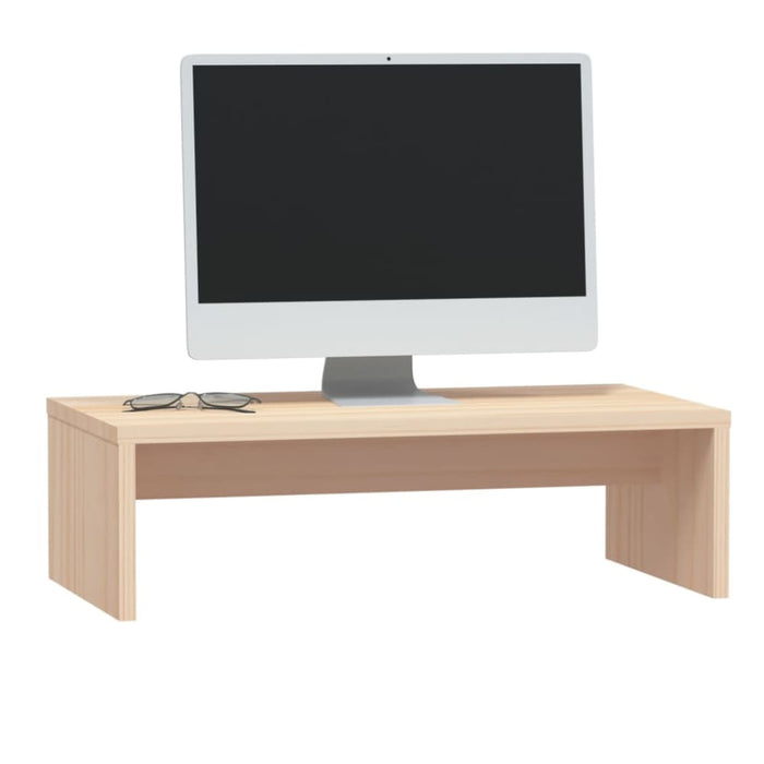 Monitor Stand 50x27x15 Cm Solid Wood Pine Notkxa