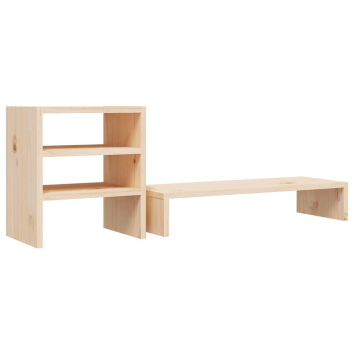 Monitor Stand 81x20x30 Cm Solid Wood Pine Notkka