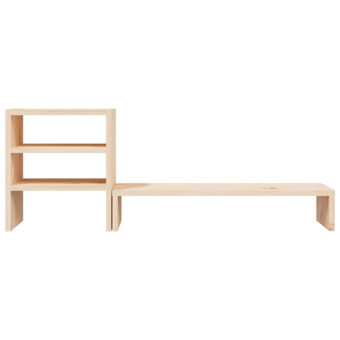 Monitor Stand 81x20x30 Cm Solid Wood Pine Notkka