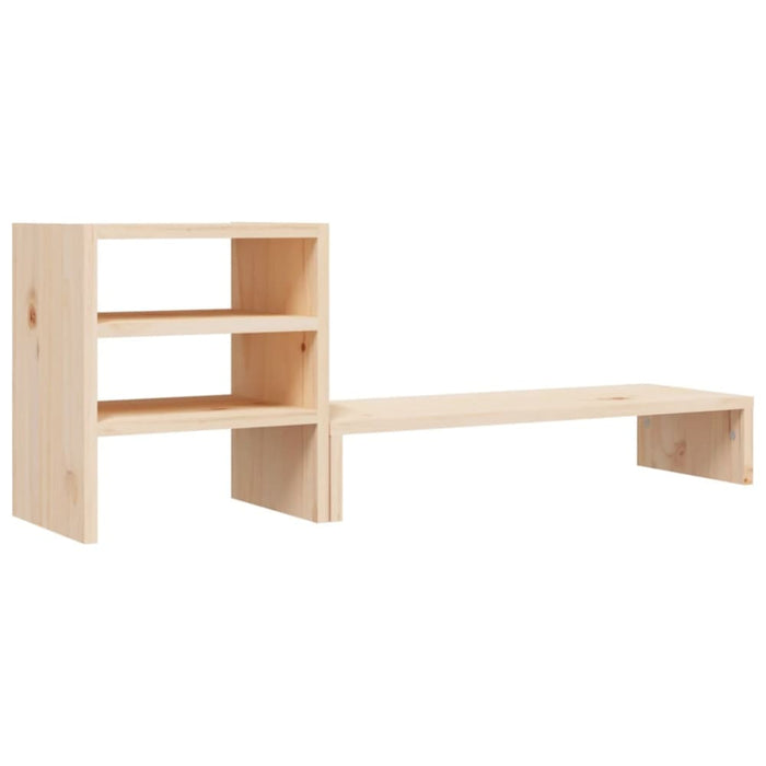 Monitor Stand 81x20x30 Cm Solid Wood Pine Notkka