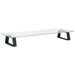 Monitor Stand Black 60x20x8 Cm Tempered Glass And Metal