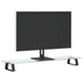 Monitor Stand Black 80x20x8 Cm Tempered Glass And Metal