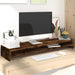 Monitor Stand Smoked Oak 100x24x13 Cm Engineered Wood Nopxko
