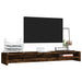 Monitor Stand Smoked Oak 100x24x13 Cm Engineered Wood Nopxko