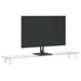 Monitor Stand White 100x20x8 Cm Tempered Glass And Metal