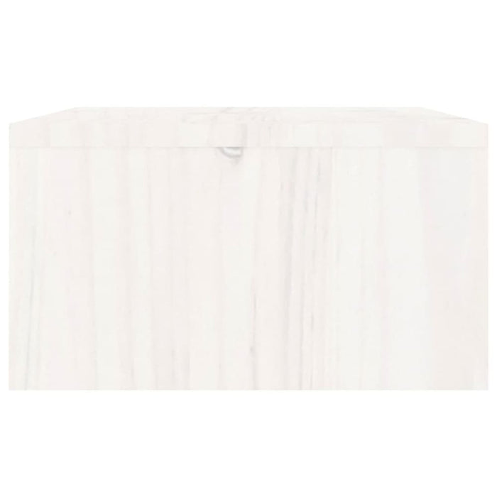 Monitor Stand White 100x27x15 Cm Solid Wood Pine Notklb