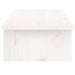 Monitor Stand White 100x27x15 Cm Solid Wood Pine Notknb