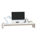Monitor Stand White 100x27x15 Cm Solid Wood Pine Notktb