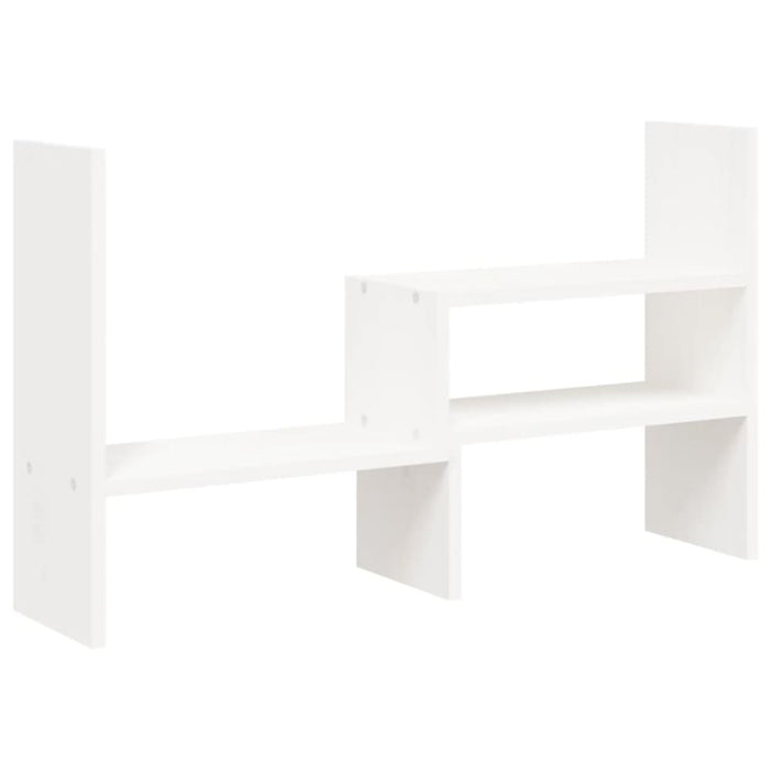 Monitor Stand White (39-72)x17x43 Cm Solid Wood Pine Noabob