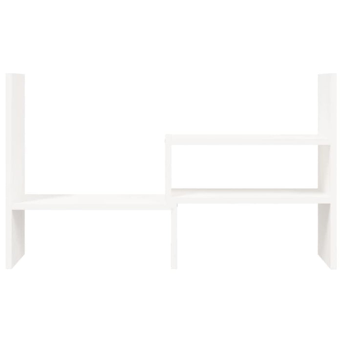 Monitor Stand White (39-72)x17x43 Cm Solid Wood Pine Noabob