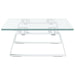Monitor Stand White 40x20x8 Cm Tempered Glass and Metal