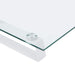 Monitor Stand White 40x20x8 Cm Tempered Glass and Metal