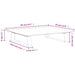 Monitor Stand White 40x35x8 Cm Tempered Glass And Metal