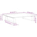 Monitor Stand White 40x35x8 Cm Tempered Glass and Metal