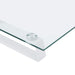 Monitor Stand White 80x20x8 Cm Tempered Glass And Metal