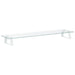 Monitor Stand White 80x20x8 Cm Tempered Glass And Metal