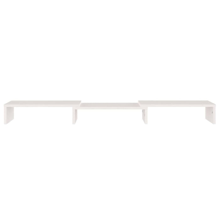 Monitor Stand White 80x24x10.5 Cm Solid Wood Pine Notkab