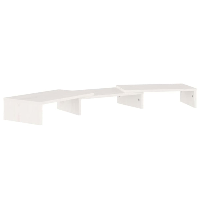 Monitor Stand White 80x24x10.5 Cm Solid Wood Pine Notkab