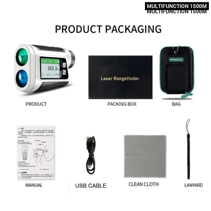 Monocular Rangefinder with Slope Compensation