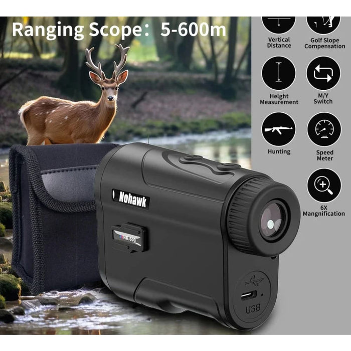 Monocular Rangefinder with Slope Compensation