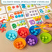Montessori Math Props for Baby Cognitive Pairing Puzzle