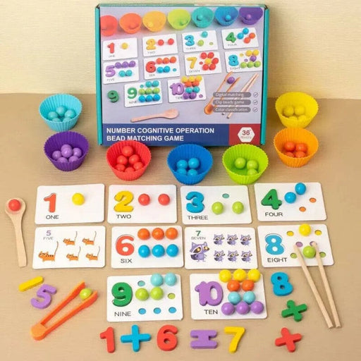 Montessori Math Props for Baby Cognitive Pairing Puzzle