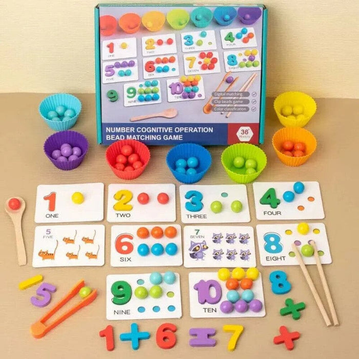 Montessori Math Props for Baby Cognitive Pairing Puzzle