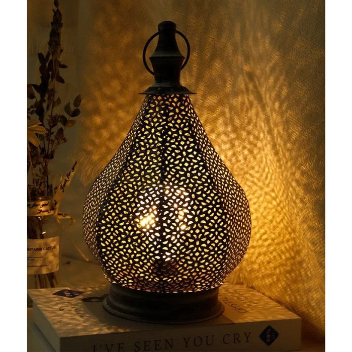 Moroccan Style Night Light Table Lamp For Bedroom Desk Home