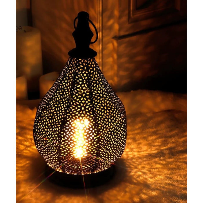 Moroccan Style Night Light Table Lamp For Bedroom Desk Home