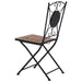 Mosaic Bistro Chairs 2 Pcs Orange Grey Alion