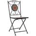 Mosaic Bistro Chairs 2 Pcs Orange Grey Alion