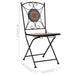 Mosaic Bistro Chairs 2 Pcs Orange Grey Alion