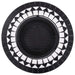 Mosaic Fire Pit Black and White Ceramic Alixo